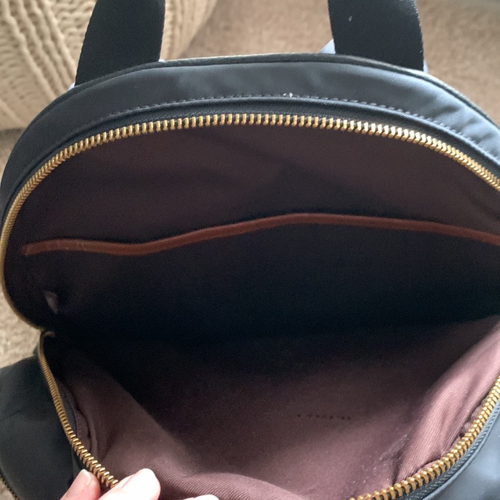 Coach brand- Nylon Cargo Carrie Backpack. Black. Brand new never used. - Picture 4 of 6